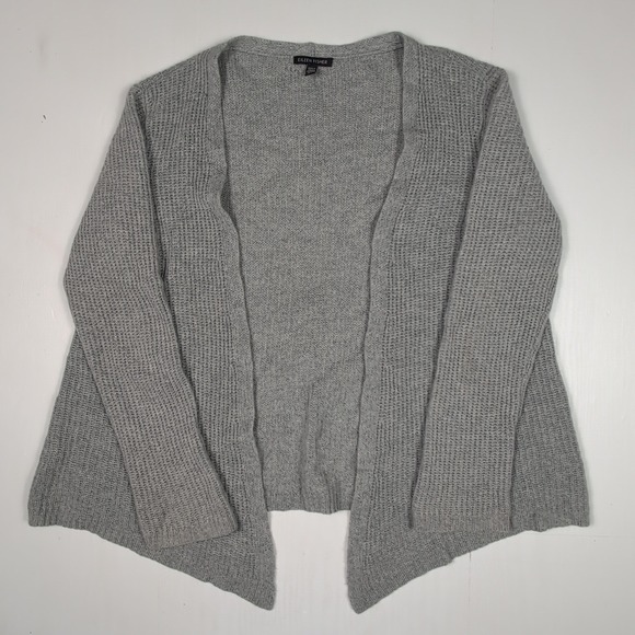 Eileen Fisher Sweaters - Eileen Fisher 100% Cashmere Grey Open Front Cardigan Sweater Medium Italian Yarn